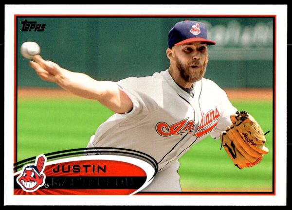 2012 Topps Justin Masterson #205 (Front)