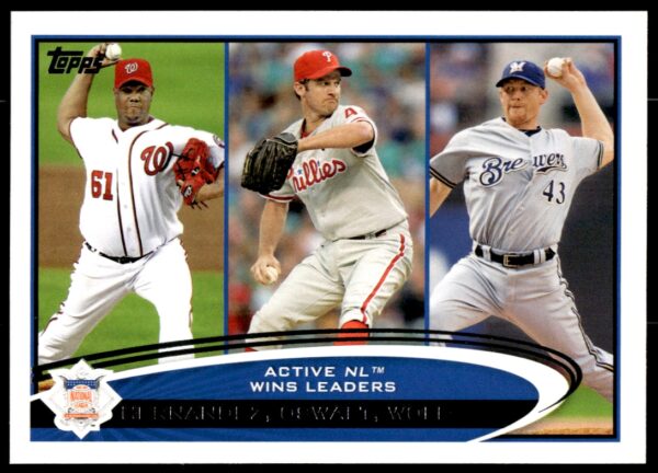 2012 Topps Livan Hernandez / Roy Oswalt / Randy Wolf #29 (Front)