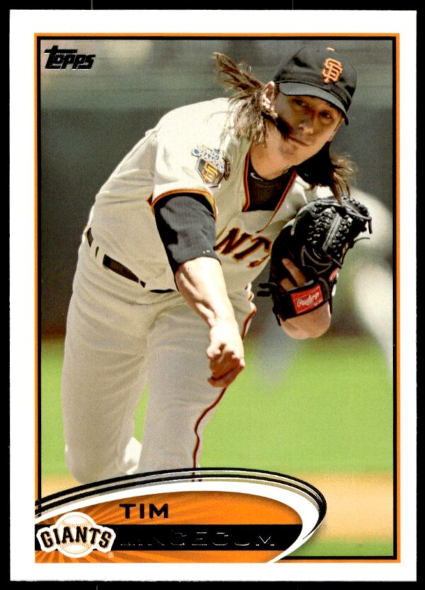 2012 Topps Tim Lincecum #349 (Front)