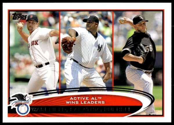 2012 Topps Tim Wakefield / CC Sabathia / Mark Buehrle #212 (Front)