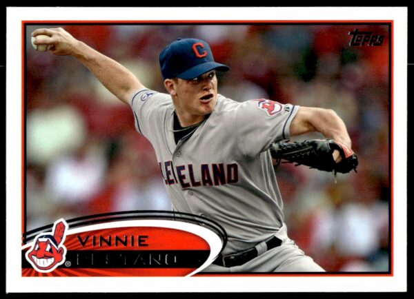 2012 Topps Vinnie Pestano #469 (Front)