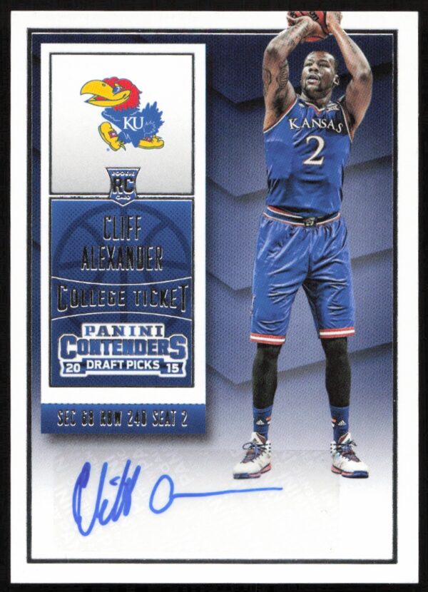 2015-16 Panini Contenders Draft Picks Cliff Alexander #166 (Auto) (Front)