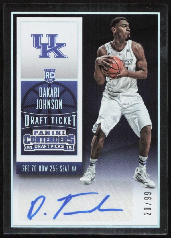 2015-16 Panini Contenders Draft Picks Dakari Johnson Draft Ticket #113 (/99) (Auto) (Front)