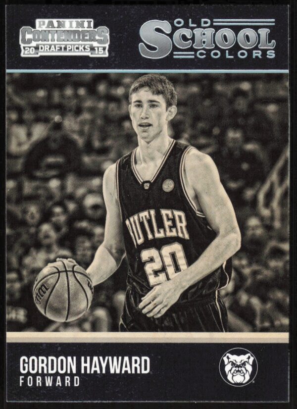 2015-16 Panini Contenders Draft Picks Gordon Hayward Old School Colors #47 (Front)