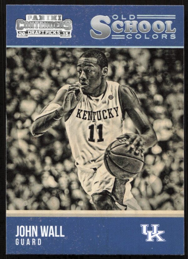 2015-16 Panini Contenders Draft Picks John Wall Old School Colors #15 (Front)