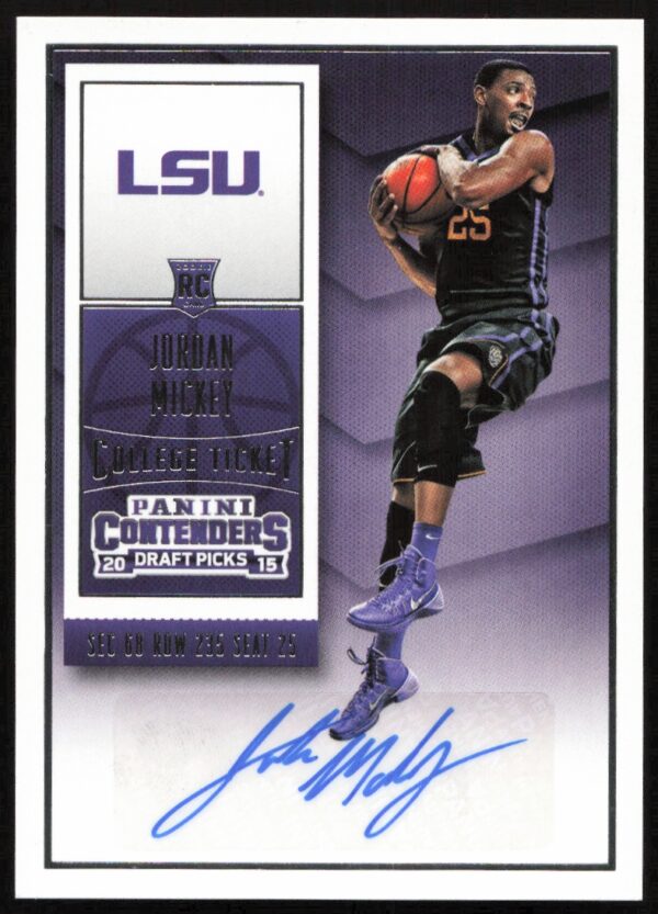 2015-16 Panini Contenders Draft Picks Jordan Mickey #146 (Auto) (Front)