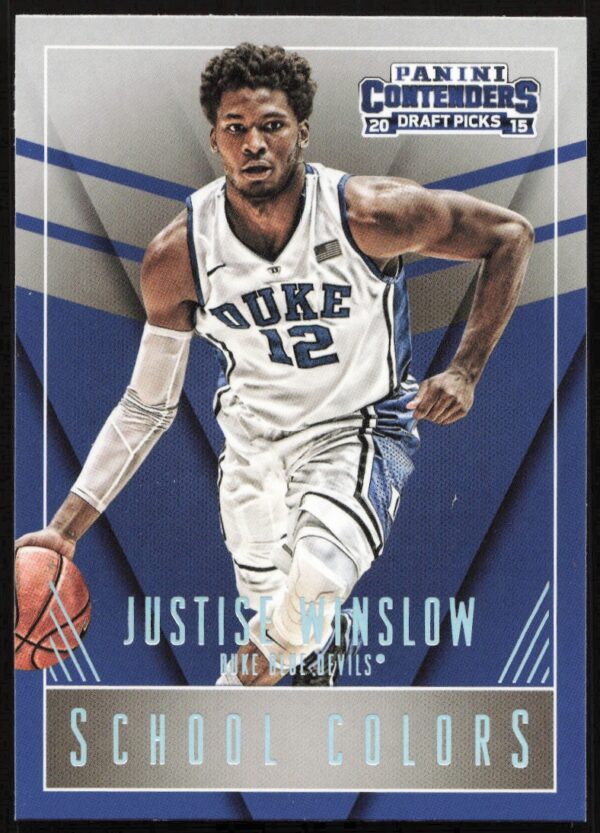 2015-16 Panini Contenders Draft Picks Justise Winslow School Colors #23 (Front)