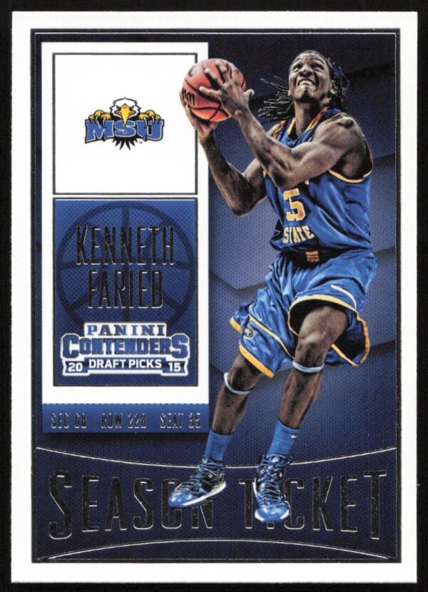 2015-16 Panini Contenders Draft Picks Kenneth Faried #55 (Front)