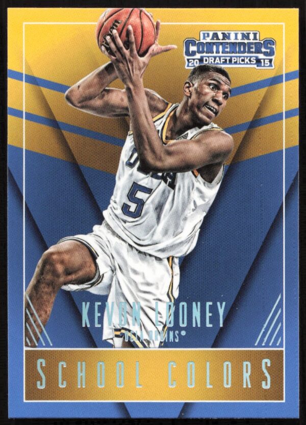 2015-16 Panini Contenders Draft Picks Kevon Looney School Colors #27 (Front)