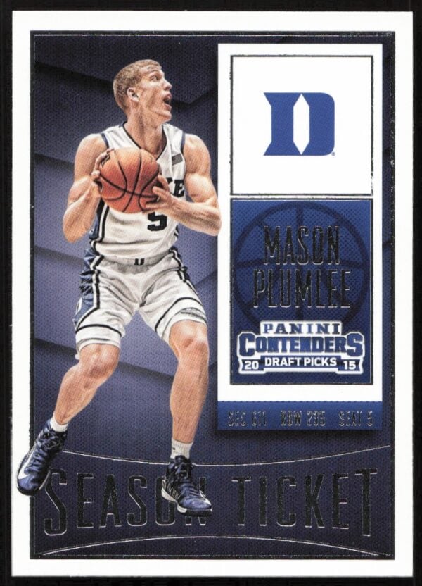 2015-16 Panini Contenders Draft Picks Mason Plumlee #68 (Front)