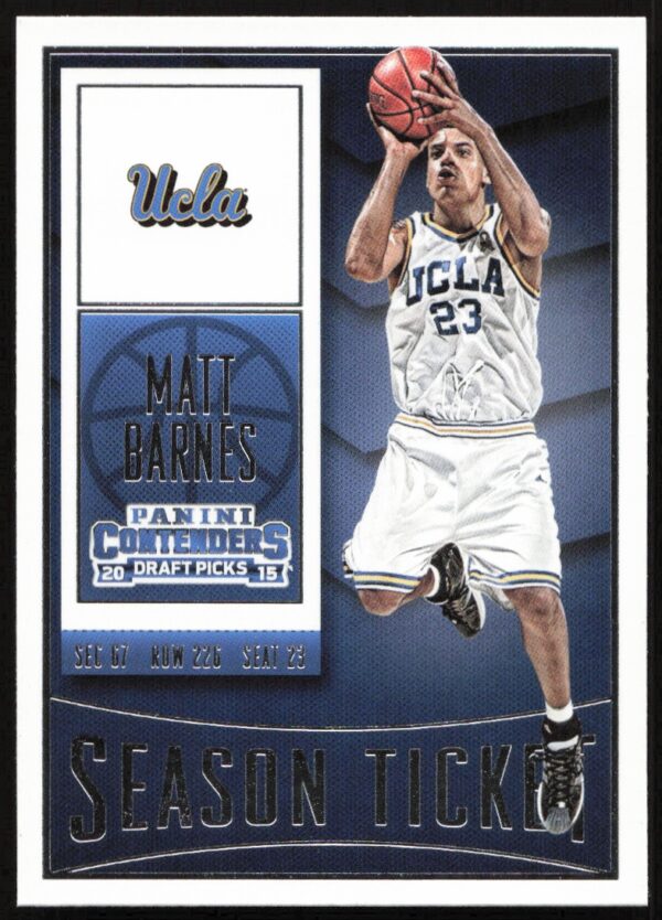 2015-16 Panini Contenders Draft Picks Matt Barnes #69 (Front)