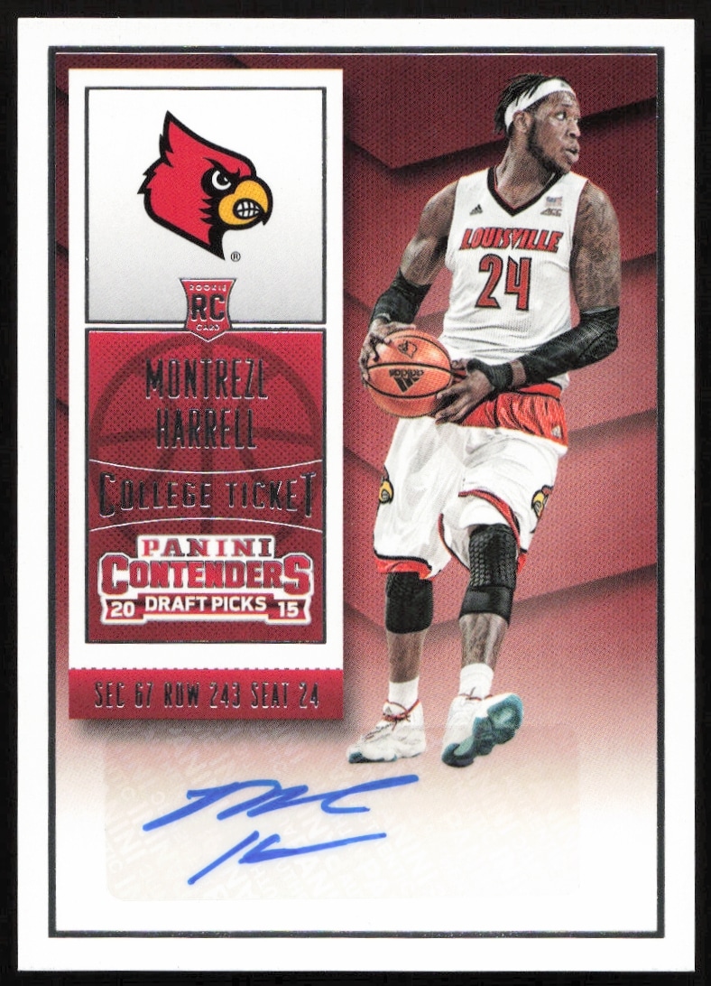 2015-16 Panini Contenders Draft Picks Montrezl Hazel #130 (Auto) (Front)