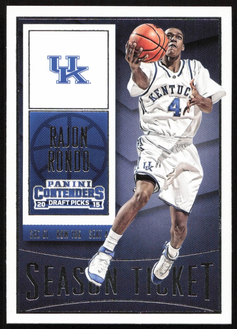 2015-16 Panini Contenders Draft Picks Rajon Rondo #81 (Front)