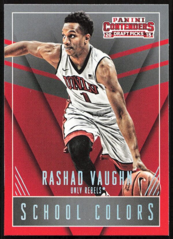 2015-16 Panini Contenders Draft Picks Rashad Vaughn School Colors #37 (Front)