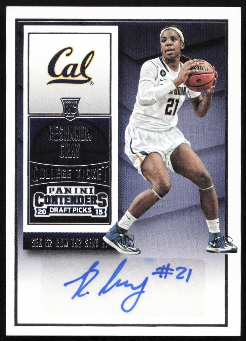 2015-16 Panini Contenders Draft Picks Reshanda Gray #197 (Auto) (Front)