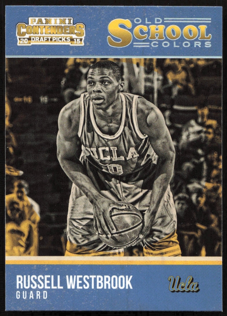 2015-16 Panini Contenders Draft Picks Russell Westbrook Old School Colors #28 (Front)