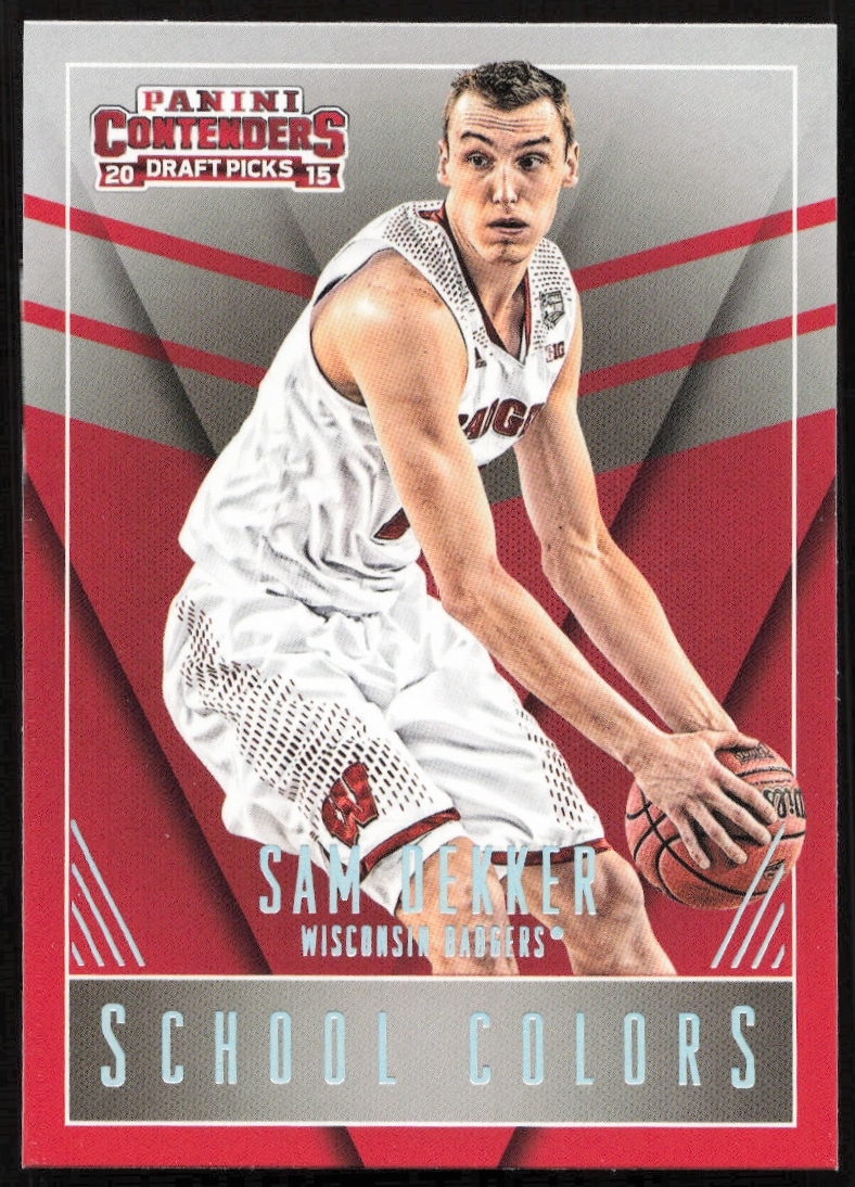 2015-16 Panini Contenders Draft Picks Sam Dekker School Colors #41 (Front)