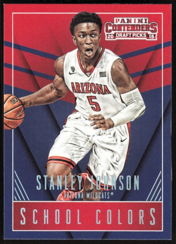 2015-16 Panini Contenders Draft Picks Stanley Johnson School Colors #42 (Front)