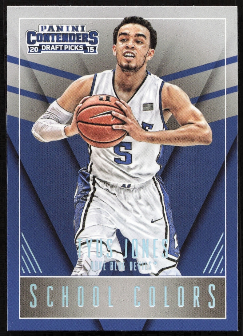 2015-16 Panini Contenders Draft Picks Tyus Jones School Colors #48 (Front)