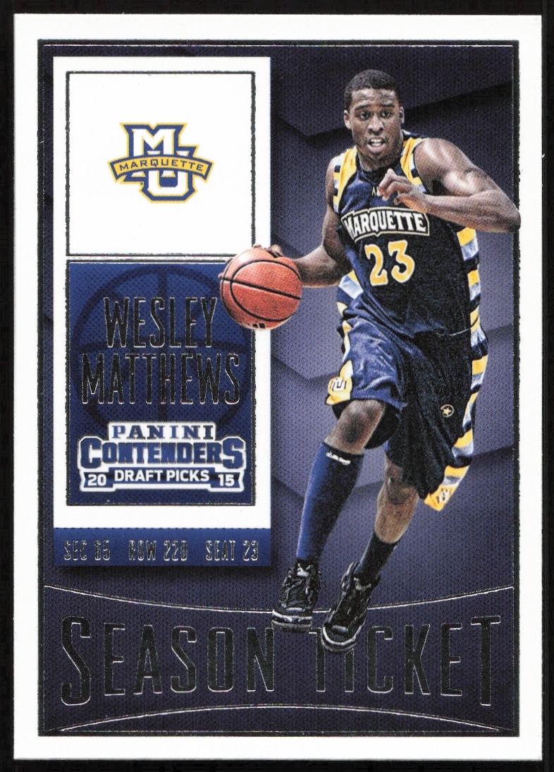 2015-16 Panini Contenders Draft Picks Wesley Matthews #98 (Front)