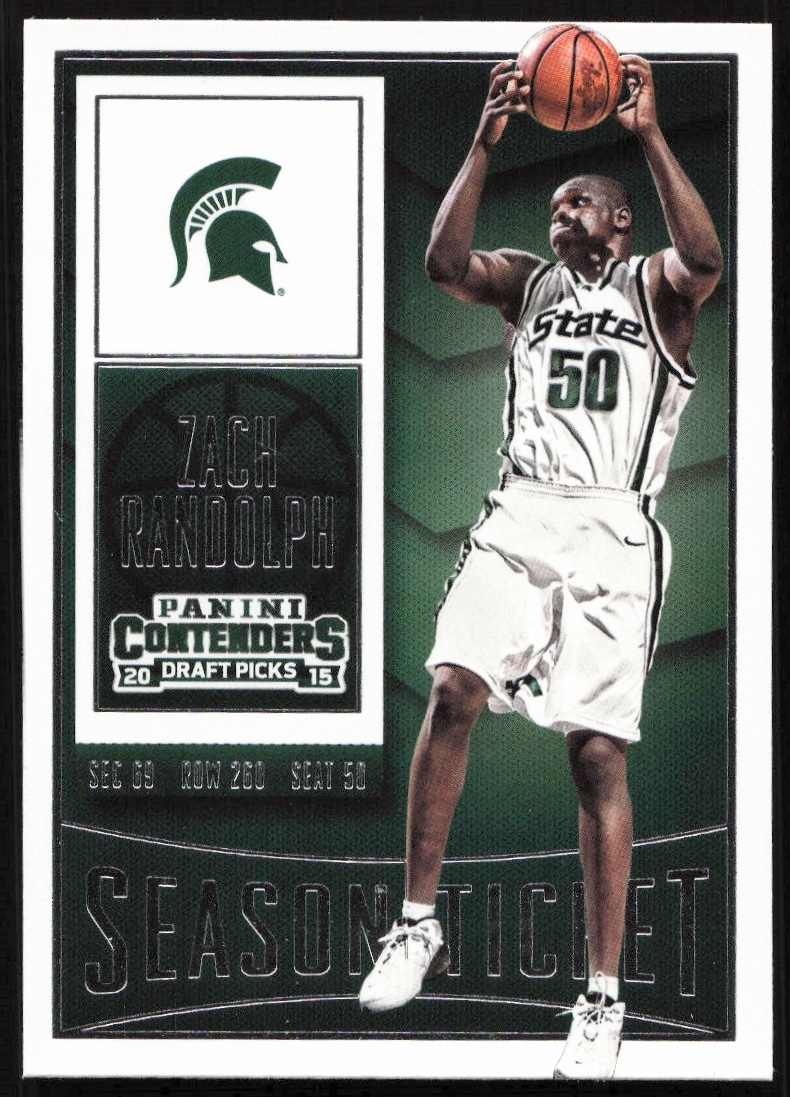 2015-16 Panini Contenders Draft Picks Zach Randolph #100 (Front)