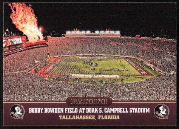 2015 Panini Florida State Seminoles Bobby Bowden Field at Doak S. Campbell Stadium #11 (Front)