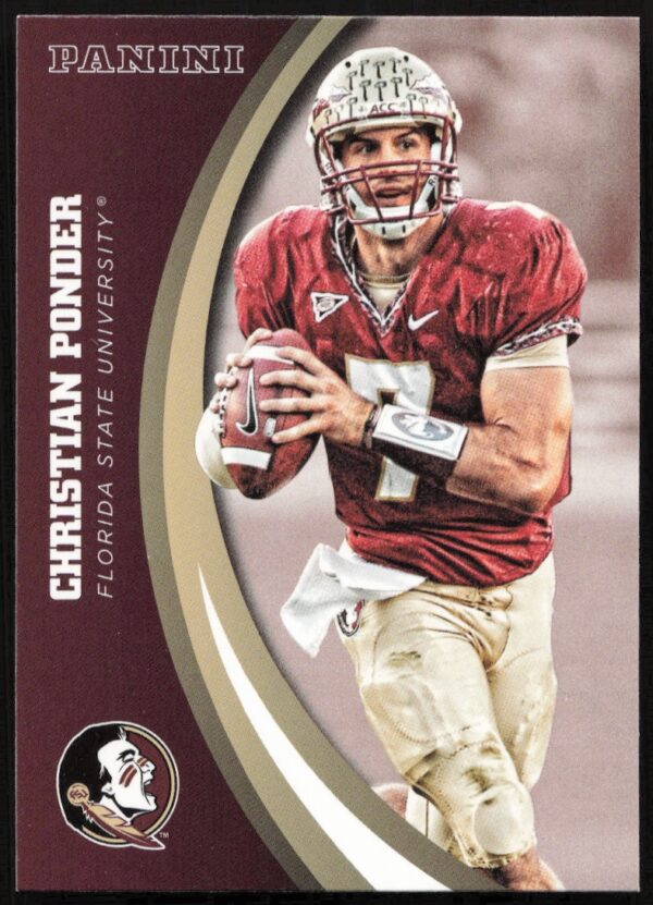 2015 Panini Florida State Seminoles Christian Ponder #13 (Front)