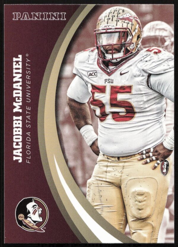 2015 Panini Florida State Seminoles Jacobbi McDaniel #28 (Front)