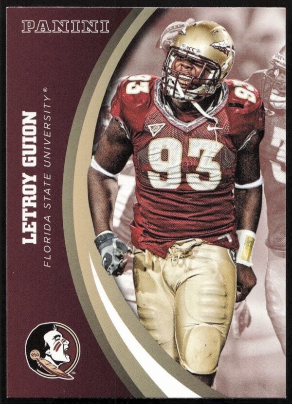 2015 Panini Florida State Seminoles Letroy Guion #38 (Front)