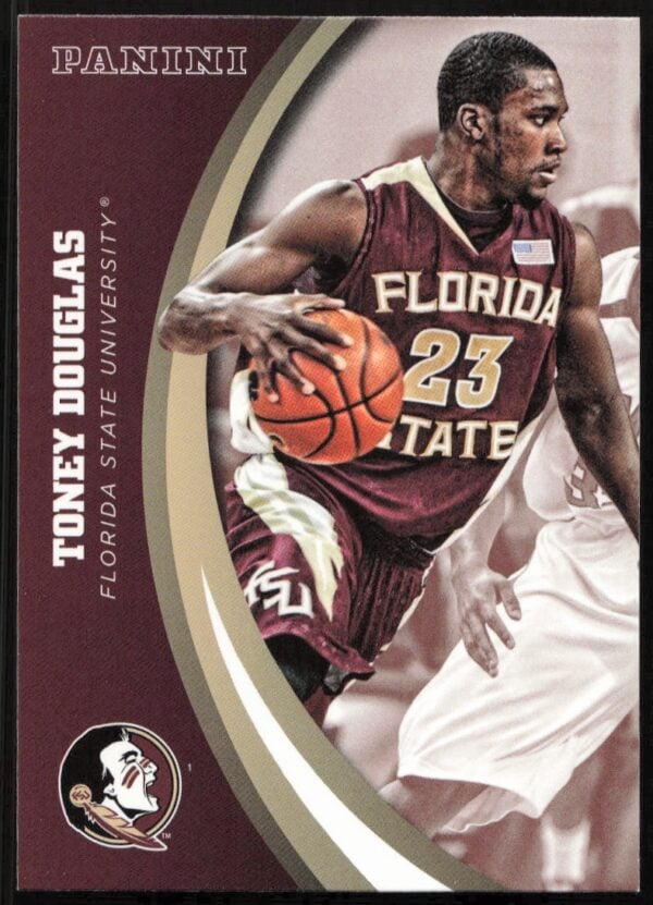 2015 Panini card of Toney Douglas in Florida State basketball uniform.