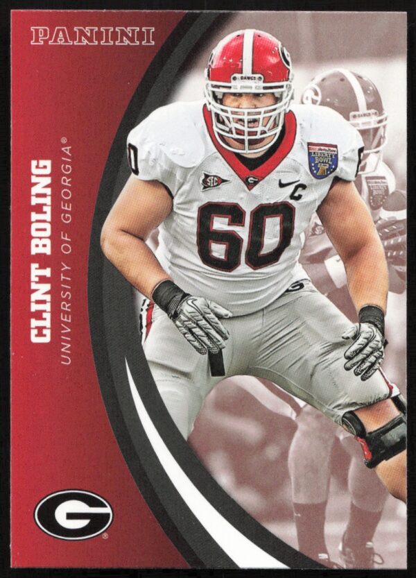 2015 Panini Georgia Bulldogs Clint Boling #18 (Front)