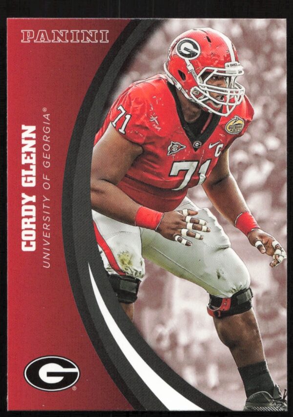 2015 Panini Georgia Bulldogs Cordy Glenn #19 (Front)