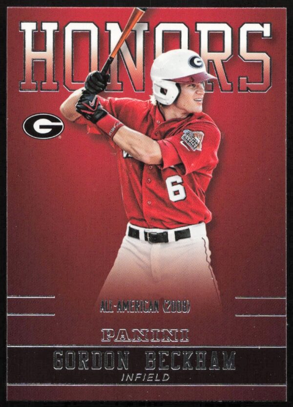 2015 Panini Georgia Bulldogs Gordon Beckham Honors #GB-GA (Front)