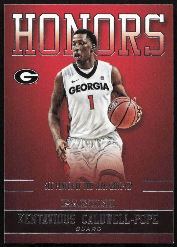 2015 Panini Georgia Bulldogs Kentavious Caldwell Pope Honors #KC-GA (Front)