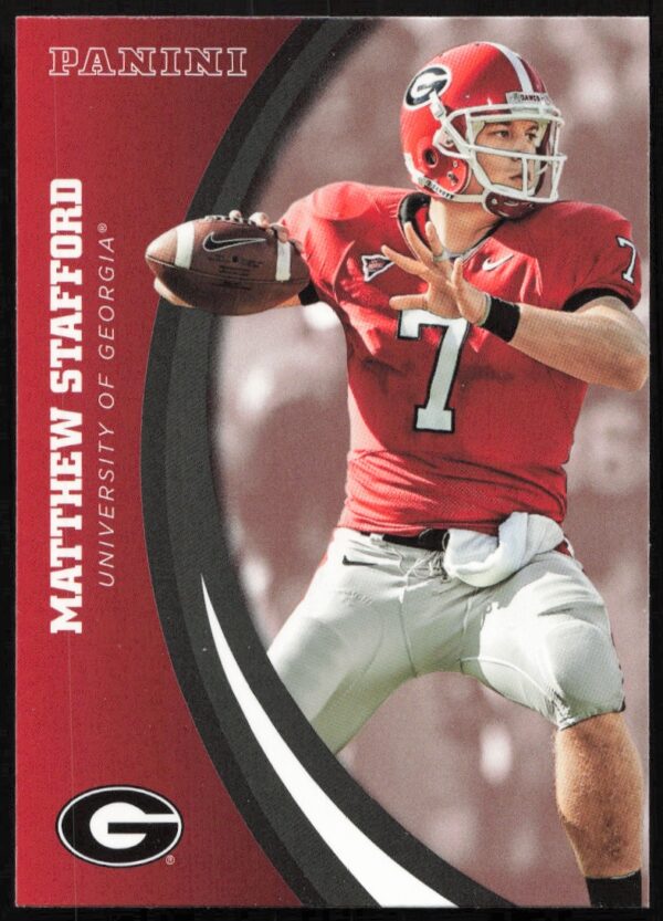 2015 Panini Georgia Bulldogs Matthew Stafford #46 (Front)