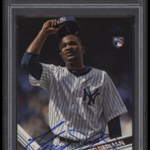 Domingo Germans autographed 2017 Topps Update baseball card, certified authentic by PSA/DNA.