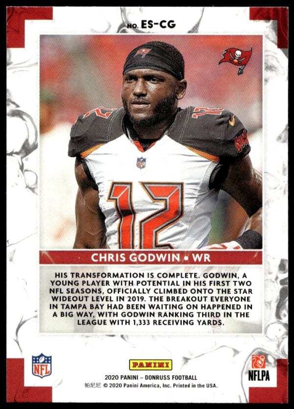 2020 Panini Donruss Chris Godwin Elite Series #ES-CG (Back)