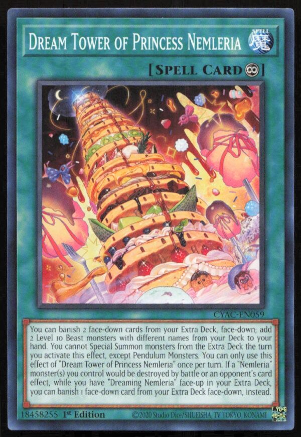 2020 Yu-Gi-Oh! Cyberstorm Access (1st Edition) Dream Tower of Princess Nemleeria #CYAC-EN059 (Front)