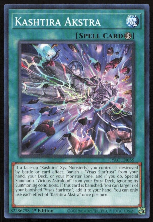 2020 Yu-Gi-Oh! Cyberstorm Access (1st Edition) Kashtira Akstra #CYAC-EN055 (Front)