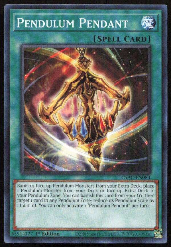 2020 Yu-Gi-Oh! Cyberstorm Access (1st Edition) Pendulum Pendant #CYAC-EN084 (Front)