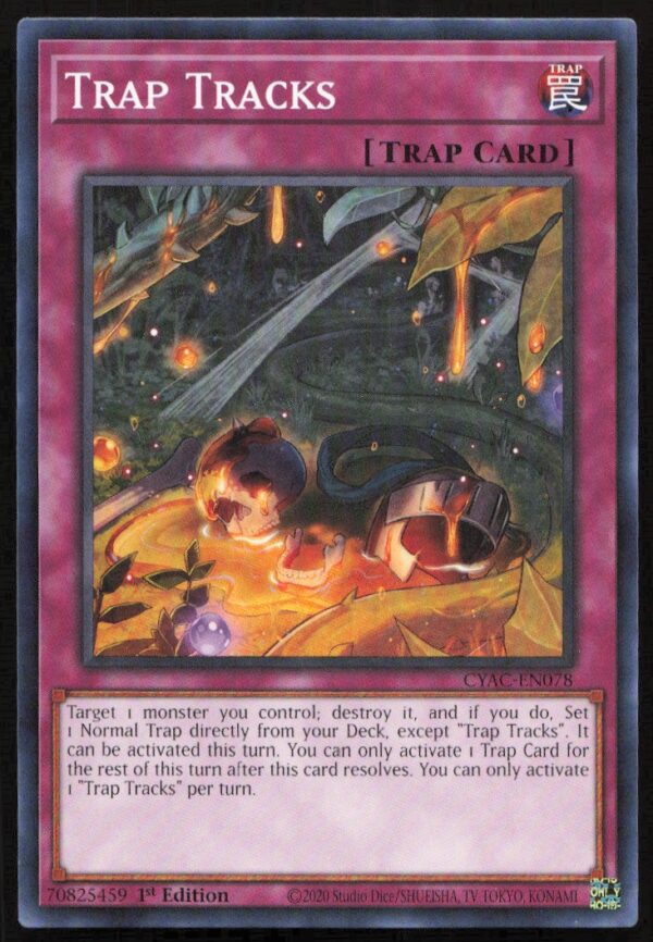 2020 Yu-Gi-Oh! Cyberstorm Access (1st Edition) Trap Tracks #CYAC-EN078 (Front)