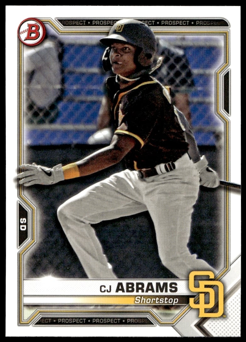 2021 Bowman CJ Abrams Prospects #BP-14 (Front)