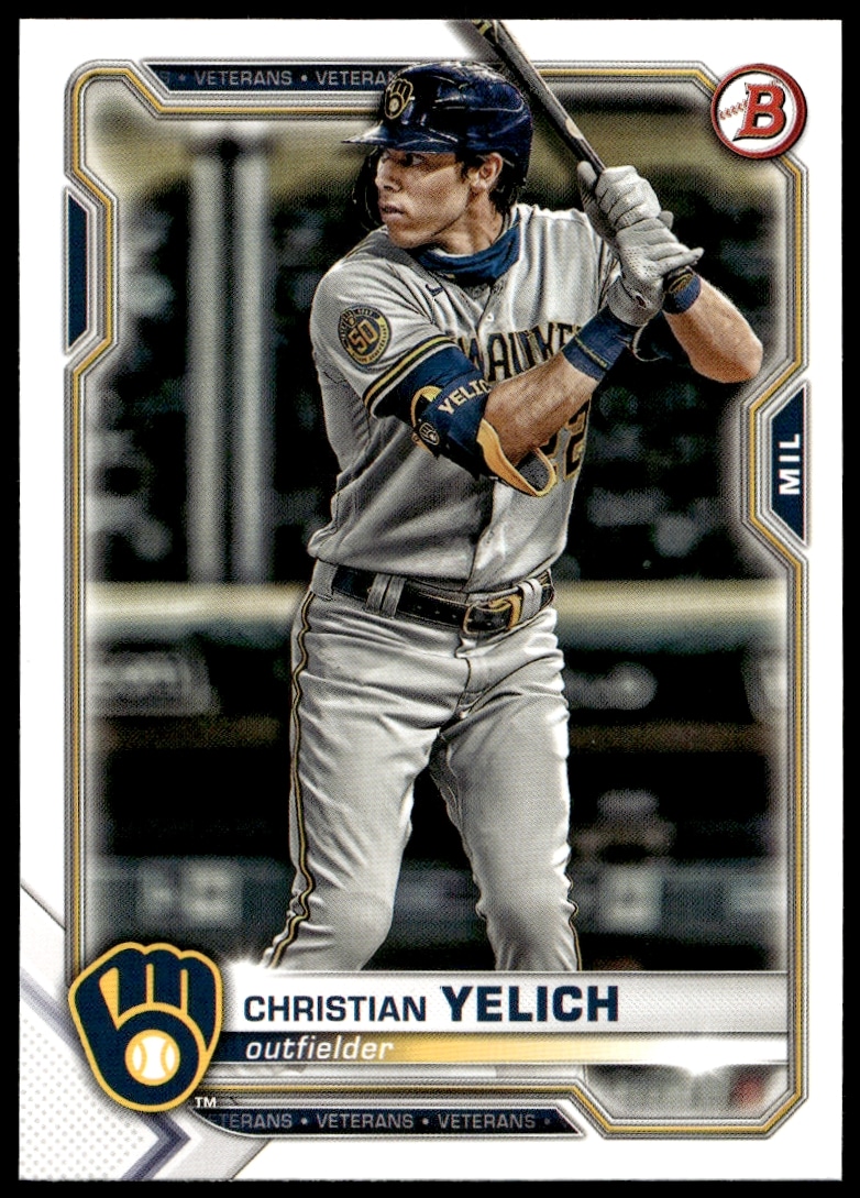 2021 Bowman Christian Yelich #24 (Front)