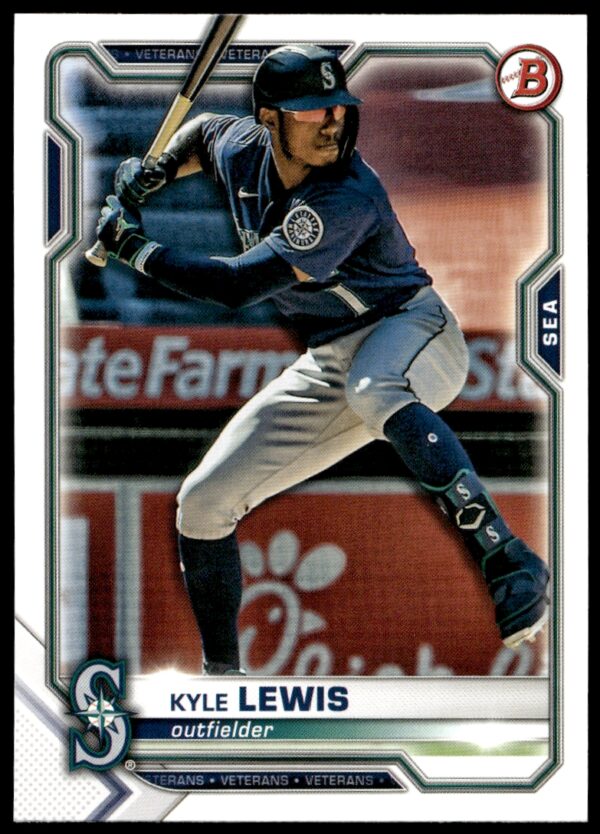 2021 Bowman Kyle Lewis #48 (Front)