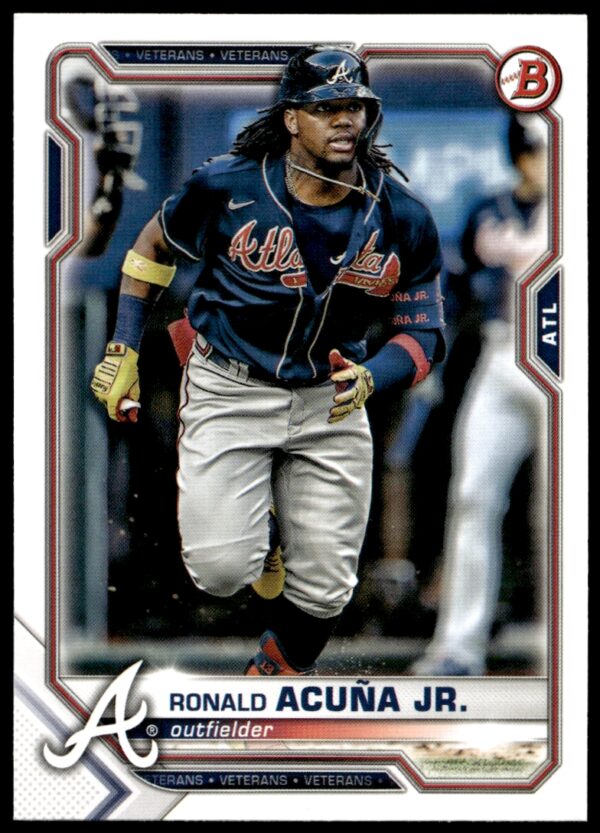 2021 Bowman Ronald Acuña Jr. #62 (Front)