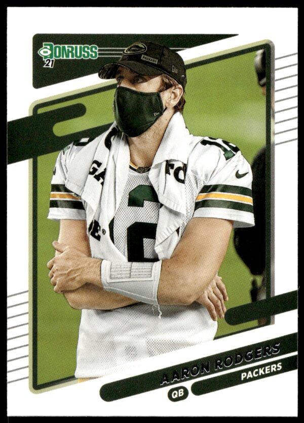 2021 Donruss Aaron Rodgers (No Helmet) #155 (Front)