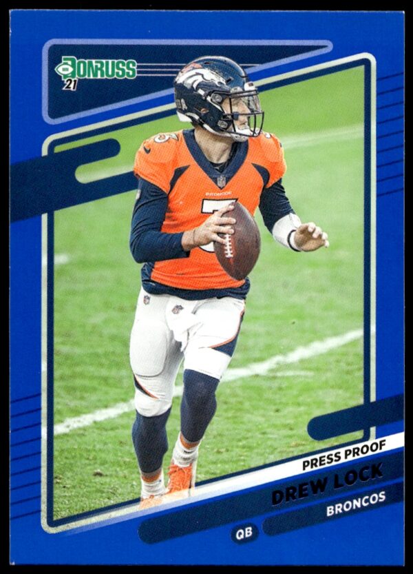 2021 Donruss Drew Lock Press Proof Blue #179 (Front)