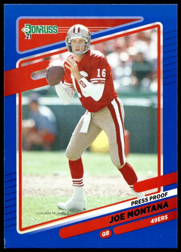 2021 Donruss Joe Montana Press Proof Red #57 (Front)