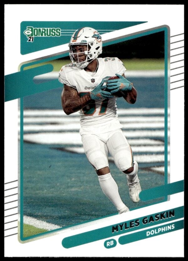 2021 Donruss Myles Gaskin #65 (Front)