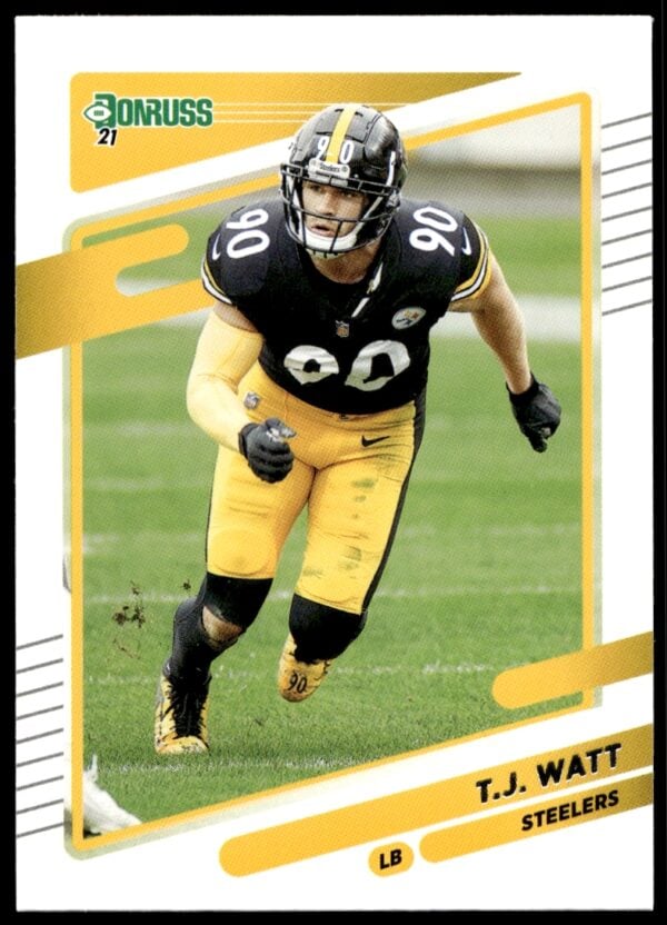 2021 Donruss T.J. Watt #22 (Front)